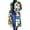 Red, variant on Women's Colored Geo Turn Down Collar Trench Coat Colorful Outerwear Cardigan Long Blazer Jacket