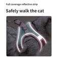 thumbnail image 4 of Arnés para perro sin tirones Clip frontal Mango de fácil control reflectante de alta resistencia para caminar con perros grandes con bolsillo para etiqueta de identificación (Polvo de mezcla azul, L), 4 of 4
