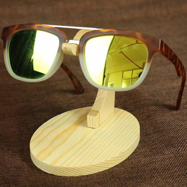 Organizador, Soportes de exhibición de Soportes de exhibición de soporte de estante de gafas de sol Amarillo Cola Retenedor de titular de gafas de sol