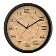thumbnail image 5 of La Crosse Clock 12-inch Beige Felix Cork Silent Sweeping Quartz Analog Wall Clock, 404-3832, 5 of 5