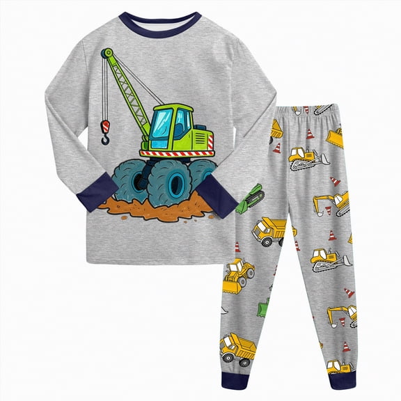 UAYOTSE Kids Toddler Pajamas Boys Girls Fleece Pajama Set Spring Warm Sleepwear Pjs Set Plush Tops Pants Outfits Loungewear,Sizes 8-9 Years