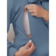 thumbnail image 5 of Camisa con cremallera de maternidad para mujeres, blusa de manga larga, sudadera para amamantar, 2XL, azul, 5 of 6