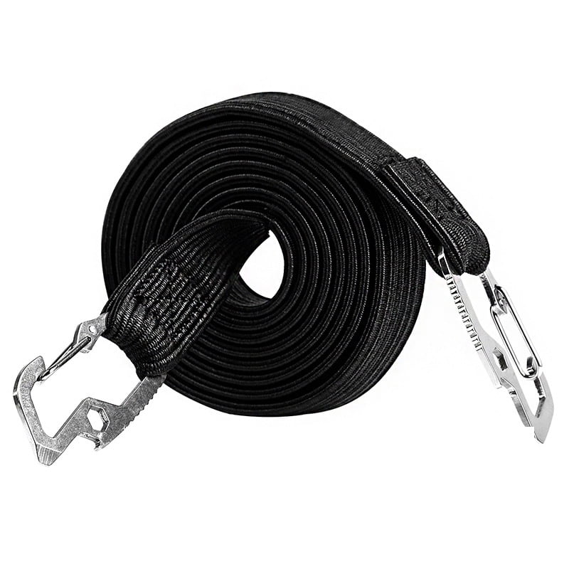 Bicycle Elastic Luggage Rope Strap Motorcycle Rack Cord Buckle Hook