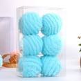 thumbnail image 1 of Fiudx Juego de Bolas Navideñas de Plástico Irrompible, Brillantes, para Decorar El Árbol, Ideal para Bodas y Fiestas, 8 Cm, 6 Unidades, 1 of 6