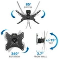 thumbnail image 4 of Mount-It! Anti-Theft Full Motion TV Wall Mount | Fits 23"-42" TVs, 4 of 8