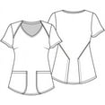 thumbnail image 5 of Tooniforms Scrubs Top For Women V-Neck Print TF756, 5 of 7