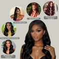 thumbnail image 2 of 12A Body Wave Bundles Human Hair 14 16 18 Inch 3 Bundles Human Hair 100% Unprocessed Brazilian Virgin Hair Double Weft Human Bundles Deals Hair Extensions, 2 of 4