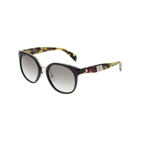 Prada Women's Mirrored PR17TS-DHO4K0-53 Brown Round Sunglasses