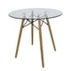 thumbnail image 1 of Comedor de Cristal - Mundo In Mesa Circular 80cm Oslo MOB-T8 Base Natural, 1 of 1
