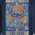thumbnail image 2 of Men's Lilo & Stitch Star Tarot Card Sweatshirt Navy Blue Small, 2 of 4