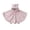 Pink, variant on Girls Boys Hooded Cloak Kids Sherpa Fleece Fuzzy Button Adorable Fall Winter Warm Poncho Brown Size 2-3 Years