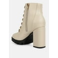 thumbnail image 3 of Hamiltons Lace Up Block Heel Boots, 3 of 10