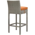 thumbnail image 3 of Modway Conduit Outdoor Patio Wicker Rattan Bar Stool, Multiple Colors, 3 of 5