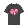 thumbnail image 2 of Love Heart, Gildan Unisex Softstyle T-Shirt, Retro Heart Graphic Tee, S-3XL, 2 of 6