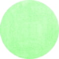 thumbnail image 1 of Ahgly Company Indoor Round Solid Green Modern Area Rugs, 8' Round, 1 of 1