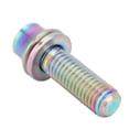 thumbnail image 2 of Nimomo Tornillo Ligero para Bicicleta, aleación de Titanio, Jaula para Botella de Agua, Tornillo M5x12/16mm con arandela(M5×16-Sinfonía), 2 of 5