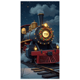 thumbnail image 2 of Festive Christmas Themed Vintage Steam Train Design Background Party Decoration Backdrop Banner for Holiday Gatherings Christmas Celebrations Family Parties Winter Events, 2 of 7