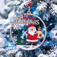 thumbnail image 6 of AOMXGD Christmas Wooden Hollow‑Cut Hanging Pendant, Wooden Ornament for Xmas Tree Wall Indoor Festive Decoration, 6 of 7