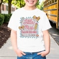 thumbnail image 6 of SGMVNU Girls Third Grade T Shirts Short Sleeve Crew Neck Relaxed Fit Graphic Shirt Tops Back to School Clothes, Size 5-6 Years, White, 6 of 7