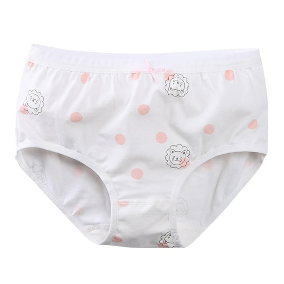 ATOGUTA Toddler Girl Underwear Kids Cool Breathable Comfort Panty Briefs Toddler Undies White, Size 2T-10