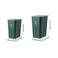 thumbnail image 2 of kurtrusly Plastic Hand-Open Waste Bin Sturdy And Durable Trash Can For Any Space Space Saving Waste Container gray G2381（8L）, 2 of 6