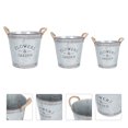 thumbnail image 3 of Weiweiguan 3 Pcs Gardening Flowerpot Flower Planting Pot Flower Plant Container with Handle, 3 of 7