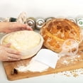 thumbnail image 4 of Luniquz Round Bread Dough Proofing Rising Rattan Basket & Liner, 4 of 6
