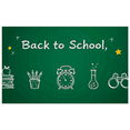 thumbnail image 5 of Chalk Style Back to School Banner with School Supplies Elements Background Party Decorations Photography Props Classroom Decor School Event Decorations Backdrop, 5 of 7