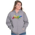 thumbnail image 4 of XOMG POP Brooklynn Sunshine Star Women Plus Size Zipper Hoodie Brisco Brands 2X, 4 of 5