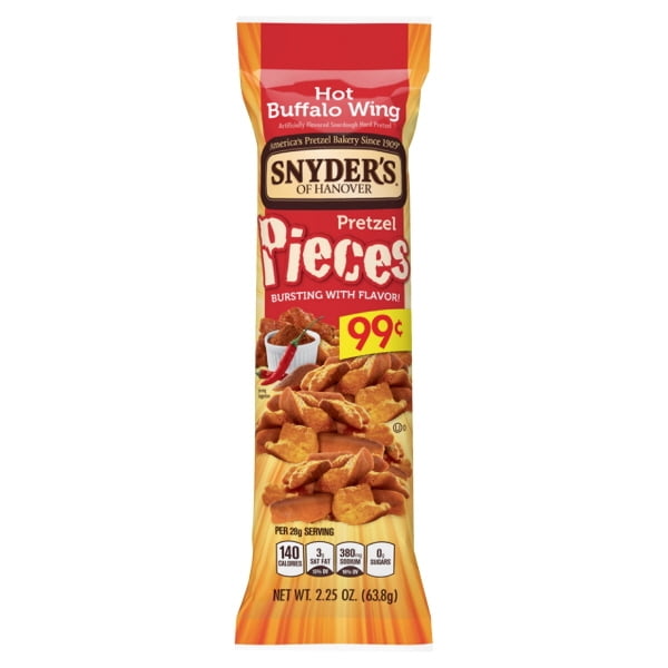 Snyder's of Hanover Hot Buffalo Wing Pretzel Pieces, 2.25 Oz. Walmart
