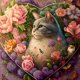 thumbnail image 1 of Resina Diamante JShteea Serie Huahua y Gatito Con diamantes Completos 30*30CM, 1 of 9