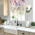 thumbnail image 5 of Wild Flowers Balloon Curtains for Bedroom/Front Door/Bathroom, Vintage Country Floral Leaf Plant Beige Tie Up Curtains 63 Inch Length Light Filtering Kitchen Curtains Shades for Windows 46"x63", 5 of 8