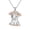 2-3 Little Cow, variant on Highland Cow Necklace 925 Sterling Silver Highland Cow Pendant Necklaces for Women Birthday Jewelry Gifts 18" + 2" Extender