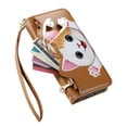 thumbnail image 3 of For Samsung Galaxy S26 Ultra 5G Case Cat Pattern Buckle Zipper Wallet  5-card  Flip Wallet Leather With Card Holder Magnetic Closure Phone Cases Cover With Shoulder Strap and Wrist Strap,Brown, 3 of 11