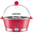 thumbnail image 2 of Chefman Electric Egg Cooker Boiler, Quickly Makes 6 Eggs, BPA-Free, Red, 2 of 13