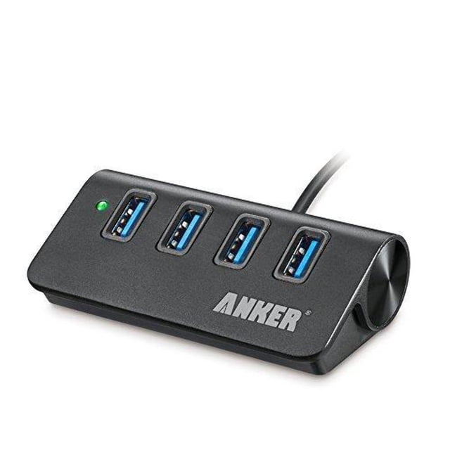 Hub de datos USB Anker USB 3.0 de 4 puertos para Macbook, XPS, PC y más