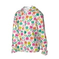 thumbnail image 2 of Pofeuu Tulips Flowers Print Sun Protection Outdoor Lightweight Full Zip UV Cooling Hoodie Long Sleeve Summer Clothing for Outdoor Hiking-3X-Large, 2 of 5