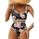 thumbnail image 1 of Conjunto de bikini Herseas con estampado floral y cintura alta acolchado para mujer, 1 of 5