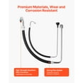 thumbnail image 3 of VEVOR Suction Hose Tube and Reflux Line Sets, Aluminum Alloy an Rubber Suction Hose and Reflux Line Set, Paint Sprayers Tool Part, Compatible with Multiple Airless Spraying/Line Painting Machine, 3 of 9