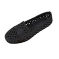 thumbnail image 2 of Norvail Womens Lightweight Open Toe Flat Sandals - Casual Slip-On Summer Beach Shoes, Hollow Out Flat Sandals, Solid Color Round Toe Slip On Summer Going Out Shoes, 2 of 6