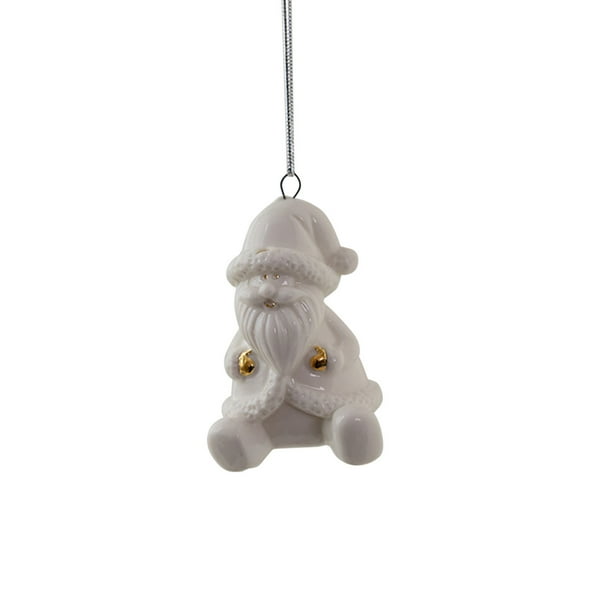 Decoraciones de Árbol de Navidad Nórdico Ins Cerámica Decoración de Navidad Mini Casa Colgante Regalo de Decoración de Árbol de Navidad Accesorios Pequeños Árbol de Navidad Pequeño