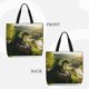 thumbnail image 2 of Fotbe Deep Forest Stone Green Dragon Bolsa Tote con Estampado para Mujer, Bolsos con Cremallera, Bolsa de Hombro Casual de Gran Capacidad con Bolsillos Internos, 2 of 7