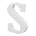 thumbnail image 3 of (3 pack) Cousin DIY 3" White Wood Letter S, 3 of 9