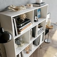 thumbnail image 3 of Decorotika Mistico White Melamine Coated Bookcase with 7 Shelves, 3 of 5