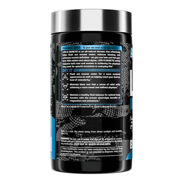 Nutrex Research Lipo 6 Diuretic Water Pills, 80 ct - Walmart.com
