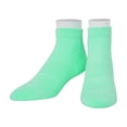 thumbnail image 5 of ODD SOX Basix Athletic Ankle Socks Mint Heather – Large Size – Cotton Cushioned Breathable Arch, 5 of 5