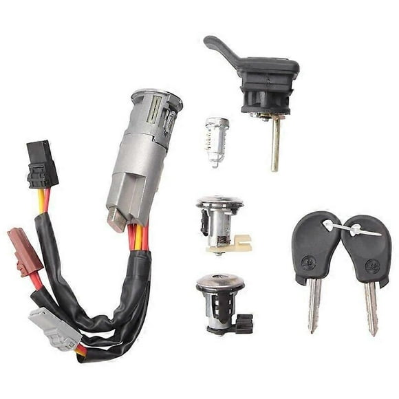 Car Door Lock Cylinder Ignition Switch Tailgate Fuel Tank Cover Lock Assembly With 2 Keys 4162F7 For Citroen ZX (N2)