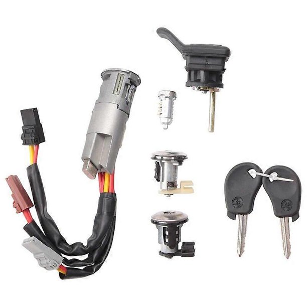 Car Door Lock Cylinder Ignition Switch Tailgate Fuel Tank Cover Lock Assembly With 2 Keys 4162F7 For Citroen ZX (N2)