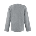 thumbnail image 6 of Blouses for Women Dressy Casual Women's Solid Color Casual Texture With Pockets Long Sleeved Sweatshirt Sweatshirt Round Neck Pullover Top, 6 of 8
