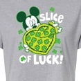 thumbnail image 3 of Disney - Slice Of Luck - Juniors Cropped Cotton Blend T-Shirt, 3 of 5